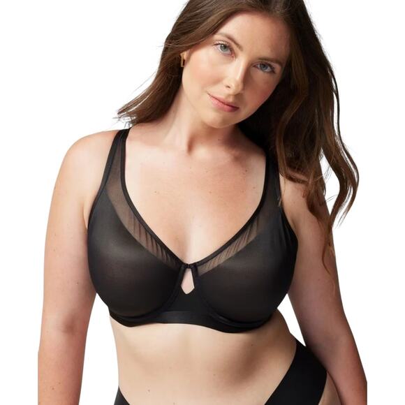 Soma Unbelievable Lift Scoop Balconette Unlined Bra Black Size 36DDD - Picture 3 of 11